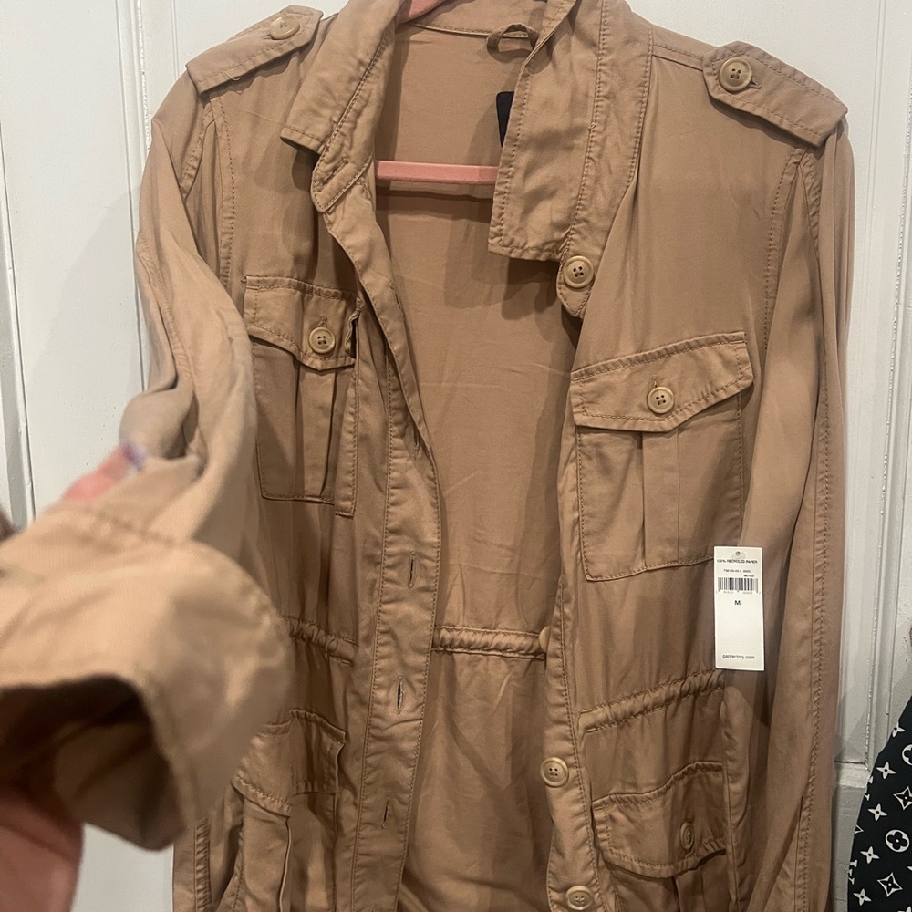 GAP Tan Beige Utility Jacket NWT